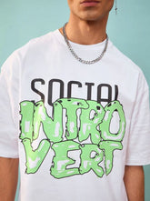 SOCIAL INTROVERT UNISEX OVERSIZED TSHIRT - THE VOGUE APPARELS